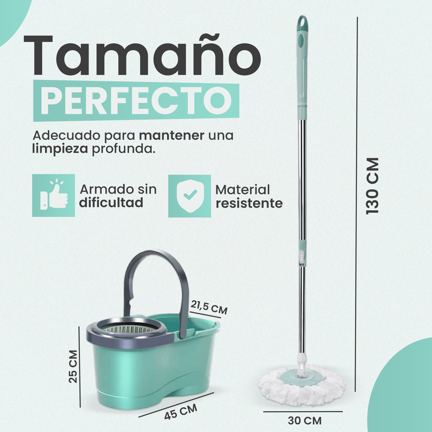 FREGONA GIRATORIA DE MICROFIBRA