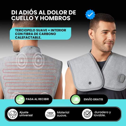 MASAJEADOR TERMICO DE HOMBRO Y CUELLO.